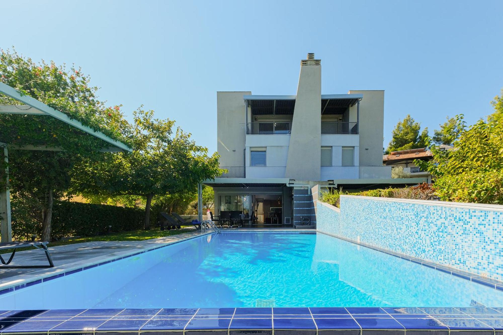 Deluxe Chrousso Pool Villa Paliouri Exteriör bild