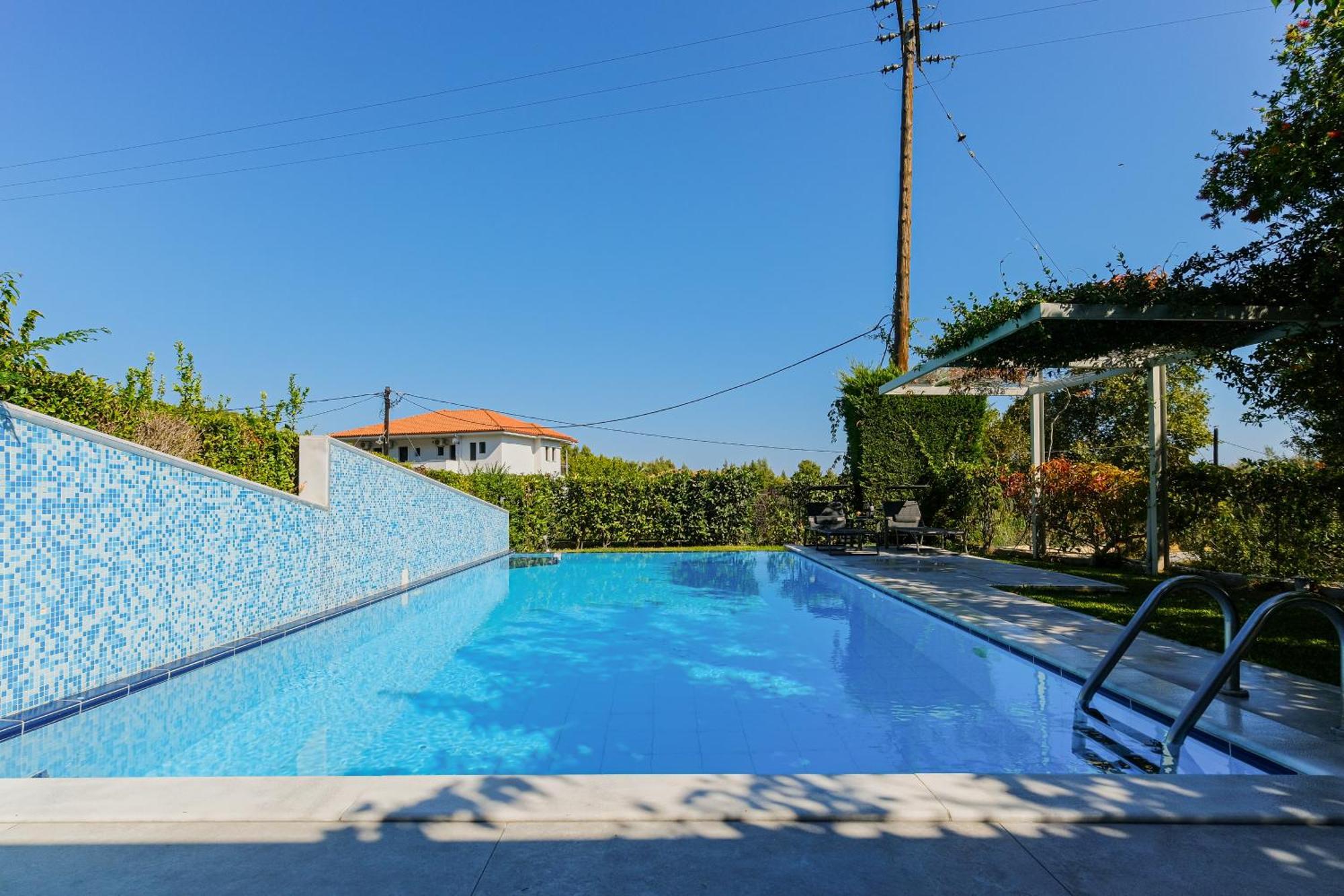 Deluxe Chrousso Pool Villa Paliouri Exteriör bild