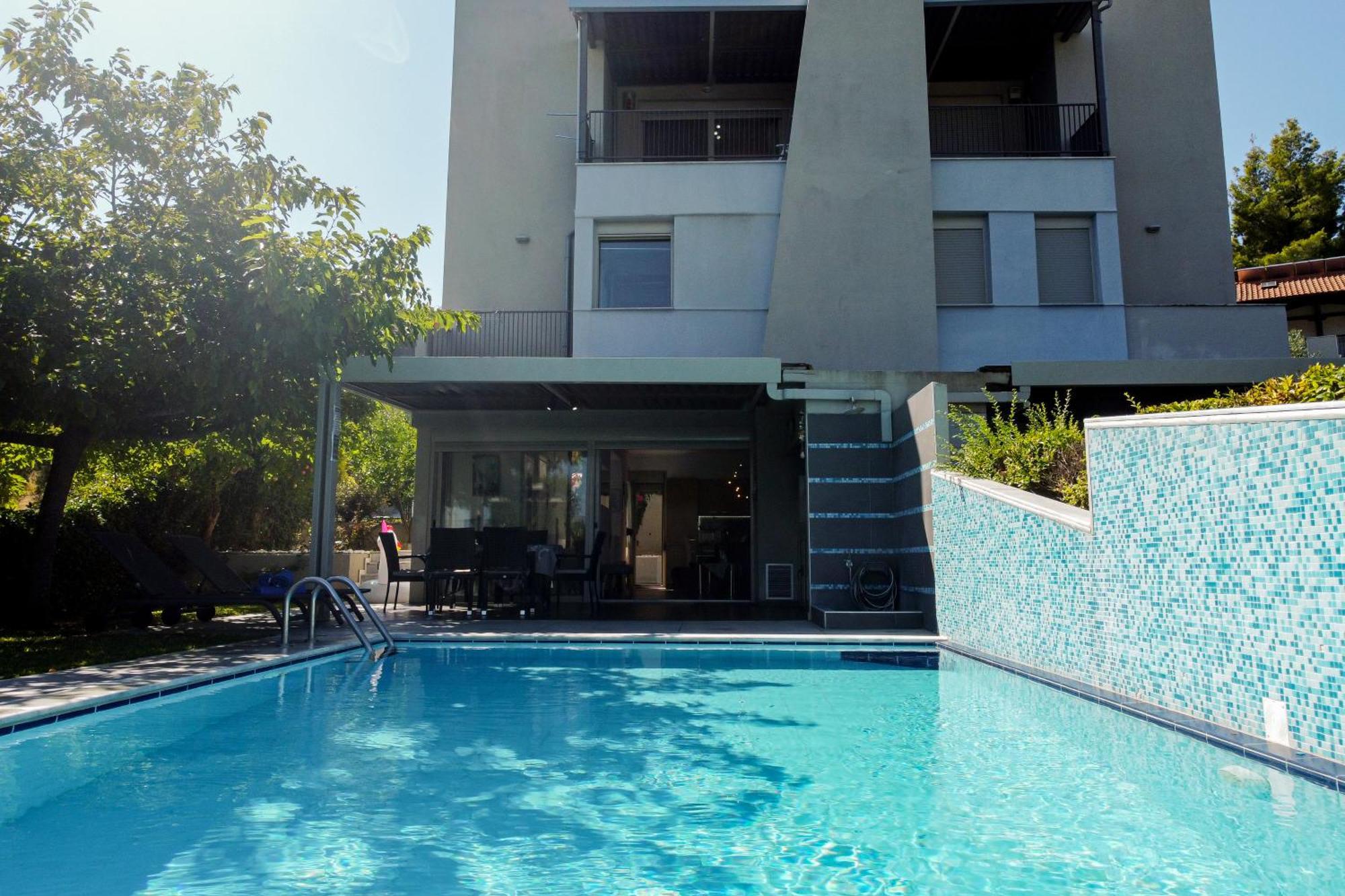 Deluxe Chrousso Pool Villa Paliouri Exteriör bild