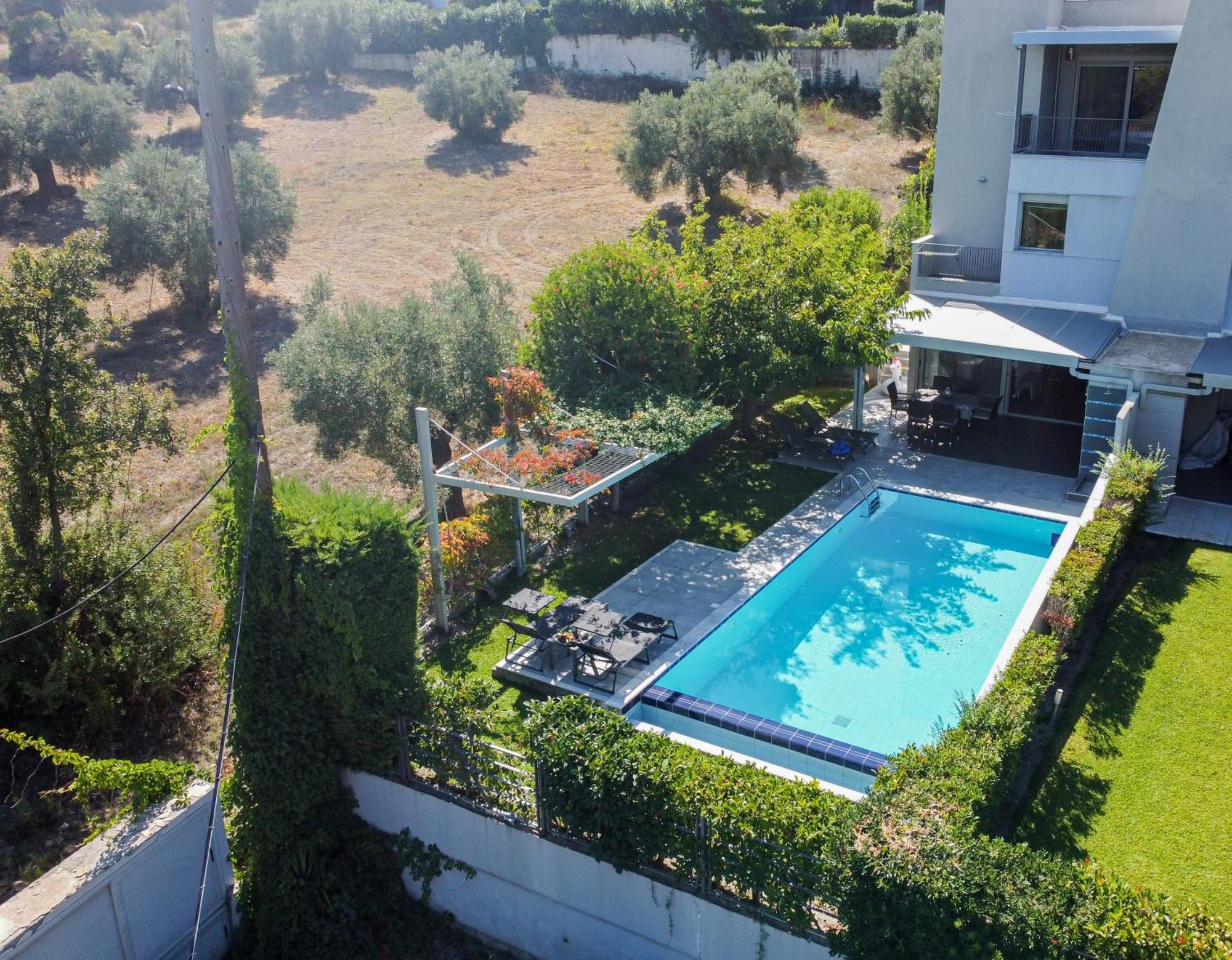 Deluxe Chrousso Pool Villa Paliouri Exteriör bild