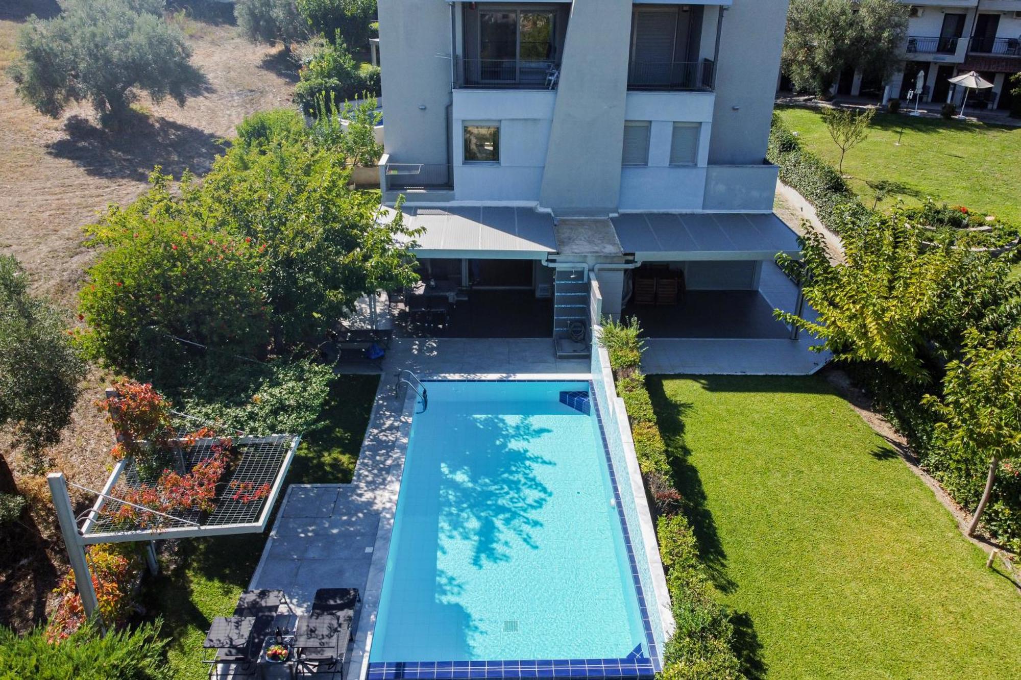Deluxe Chrousso Pool Villa Paliouri Exteriör bild