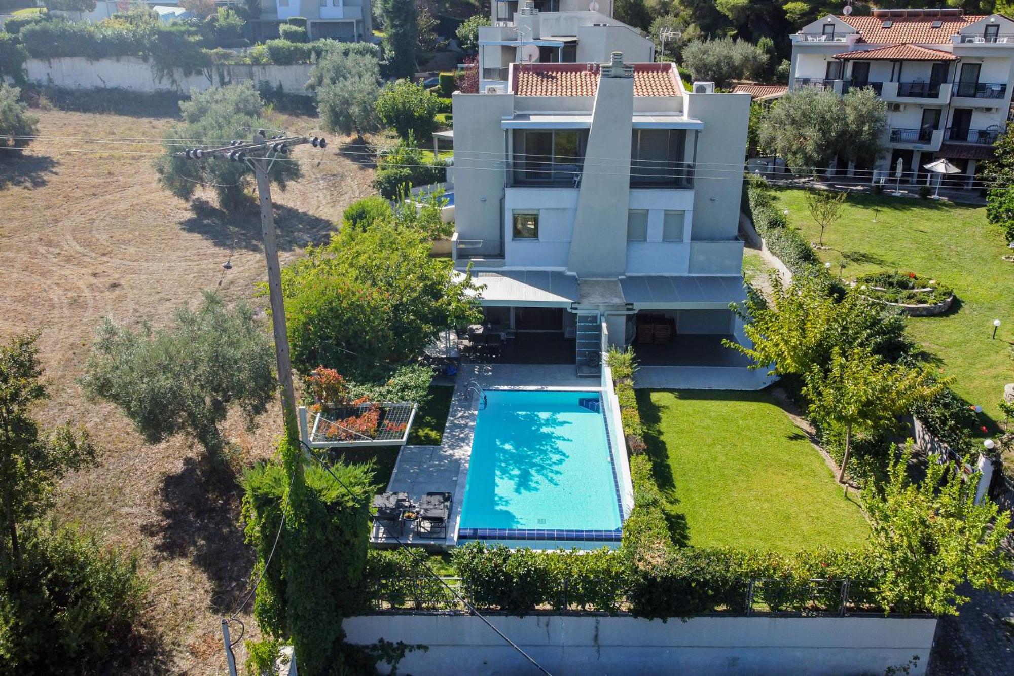 Deluxe Chrousso Pool Villa Paliouri Exteriör bild